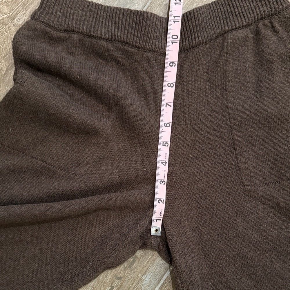 Free People Beach Dark Brown Wide Leg Sweater Pants - Picture 8 of 10